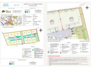 Vente Terrain 459 m&sup2;Aigrefeuille-sur-Maine