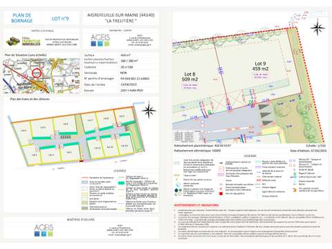 Vente de terrain Aigrefeuille-sur-Maine 44