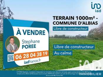 Vente Terrain 1000 m&sup2;Albias