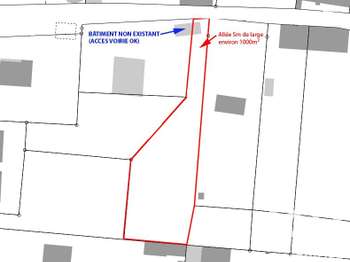 Vente Terrain 1000 m&sup2;Amilly