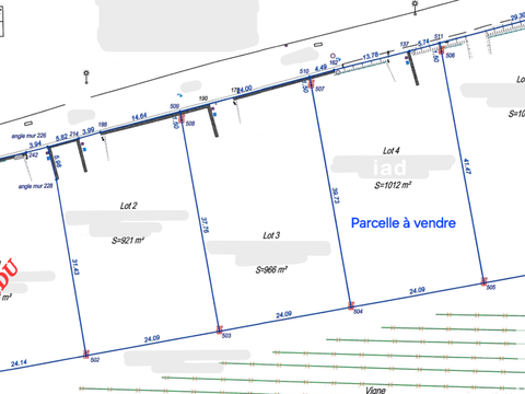 Vente de terrain