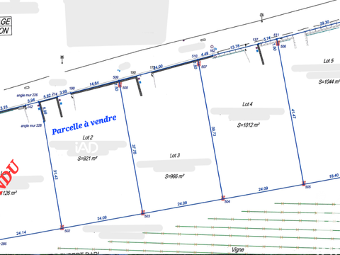 Vente de terrain