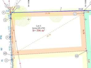 Vente Terrain 596 m&sup2;Bains-sur-Oust
