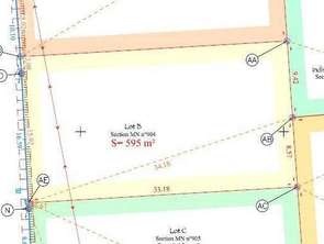 Vente Terrain 595 m&sup2;Bains-sur-Oust