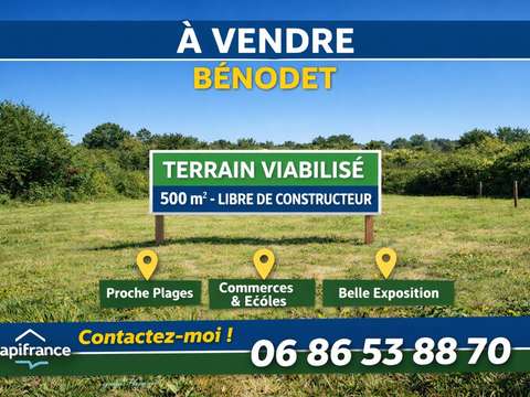 Vente de terrain Bénodet 29