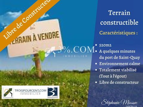 Vente de terrain Binic-Etables-sur-Mer 22
