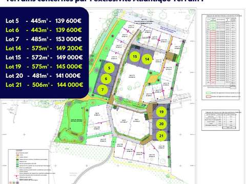 Vente de terrain Bouaye 44