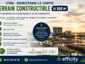 Vente Terrain 886 m&sup2;Bourcefranc-le-Chapus