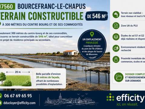 Vente de terrain Bourcefranc-le-Chapus 17