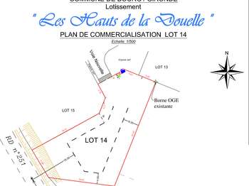 Vente Terrain 970 m&sup2;Bourg