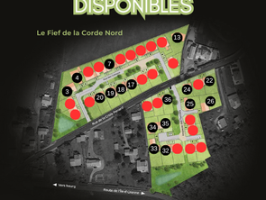 Vente Terrain 451 m&sup2;Brem-sur-Mer