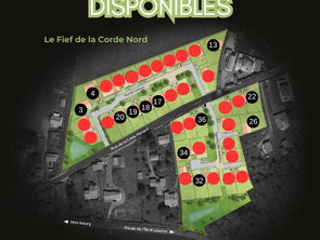 Vente Terrain 451 m&sup2;Brem-sur-Mer