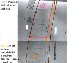 Vente Terrain 812 m&sup2;Brem-sur-Mer