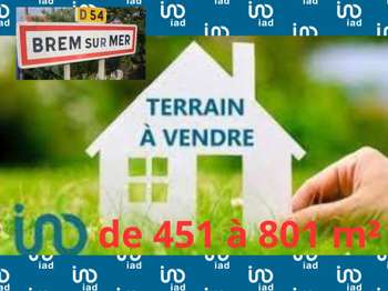 Vente Terrain 451 m&sup2;Brem-sur-Mer