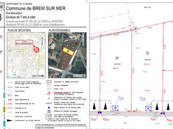 Vente Terrain 537 m&sup2;Brem-sur-Mer