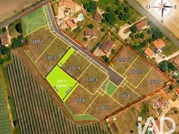 Vente Terrain 1120 m&sup2;Bressols