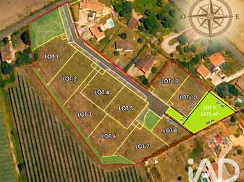 Vente Terrain 1275 m&sup2;Bressols