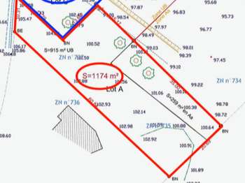 Vente Terrain 1174 m&sup2;Camors