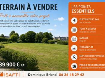 Vente de terrain Caouënnec-Lanvézéac 22