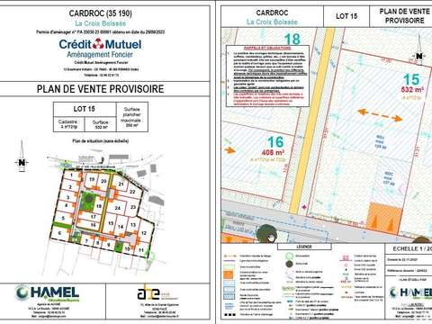 Vente de terrain Cardroc 35