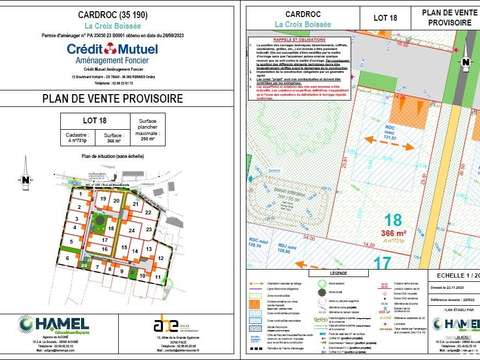 Vente de terrain Cardroc 35