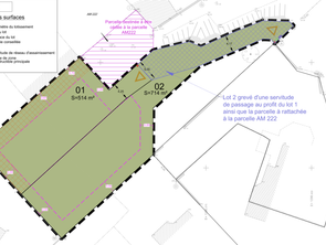 Vente Terrain 514 m&sup2;Caroual