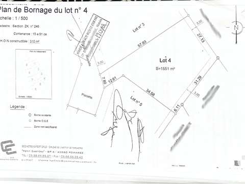 Vente de terrain