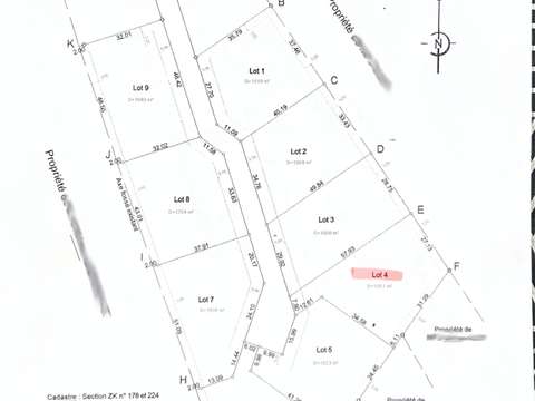 Vente de terrain