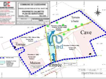 Vente Terrain 623 m&sup2;Cazedarnes