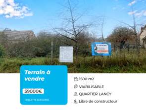 Vente Terrain 1500 m&sup2;Châlette-sur-Loing