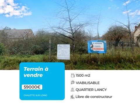 Vente de terrain Châlette-sur-Loing 45