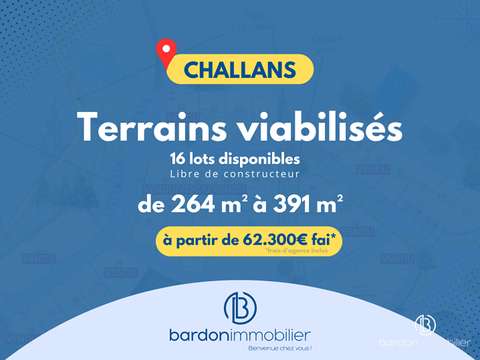 Vente de terrain Challans 85
