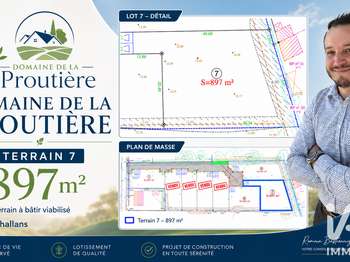 Vente Terrain 897 m&sup2;Challans