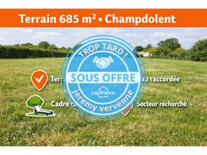 Vente Terrain 685 m&sup2;Champdolent