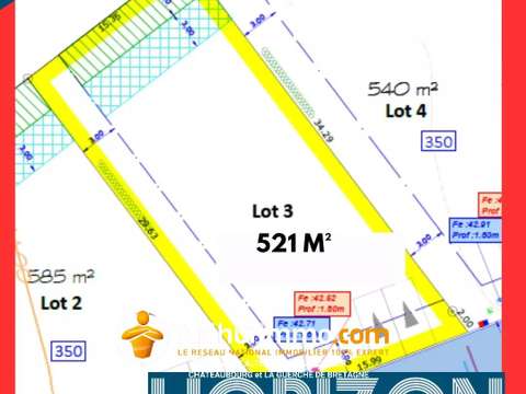 Vente de terrain Châteaubourg 35