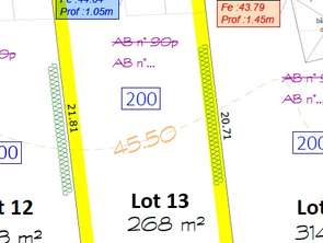 Vente Terrain 268 m&sup2;Châteaubourg