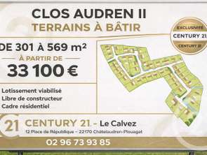 Vente Terrain 301 m&sup2;Châtelaudren
