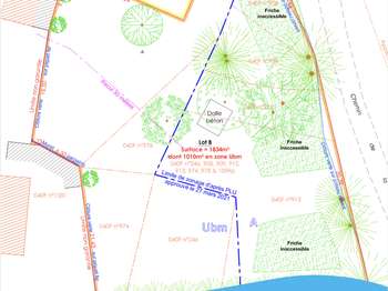 Vente Terrain 1834 m&sup2;Chéméré