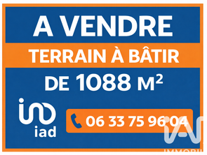 Vente Terrain 1088 m&sup2;Civières