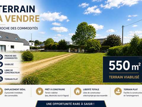 Vente de terrain Clohars-Fouesnant 29