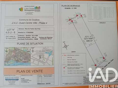Vente de terrain