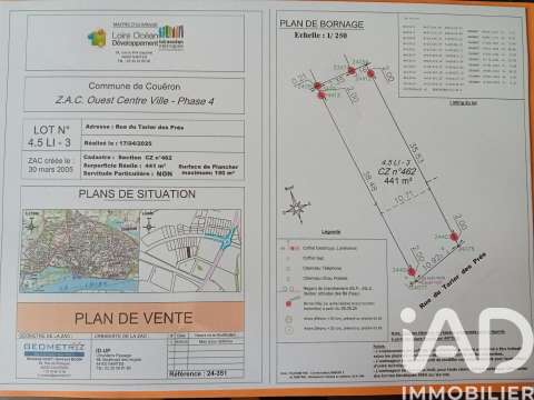 Vente de terrain
