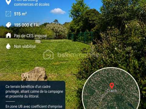 Vente de terrain Crach 56