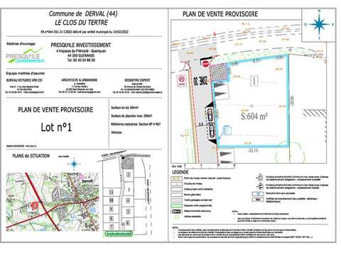 Vente de terrain Derval 44
