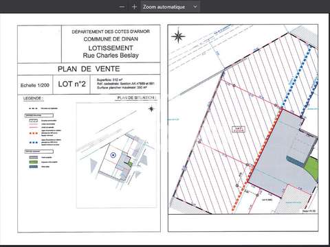 Vente de terrain Dinan 22