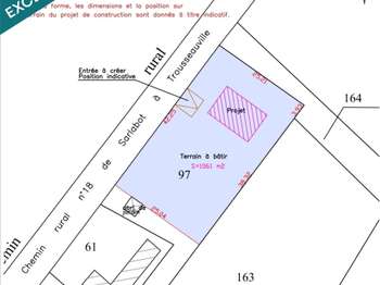 Vente Terrain 1100 m&sup2;Dives-sur-Mer
