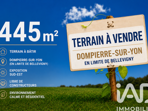Vente Terrain 445 m&sup2;Dompierre-sur-Yon