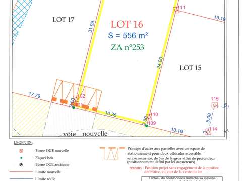 Vente de terrain