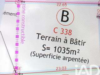 Vente de terrain