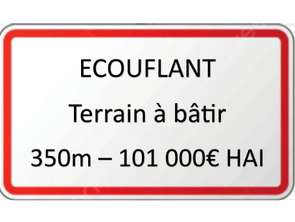 Vente Terrain 350 m&sup2;Écouflant